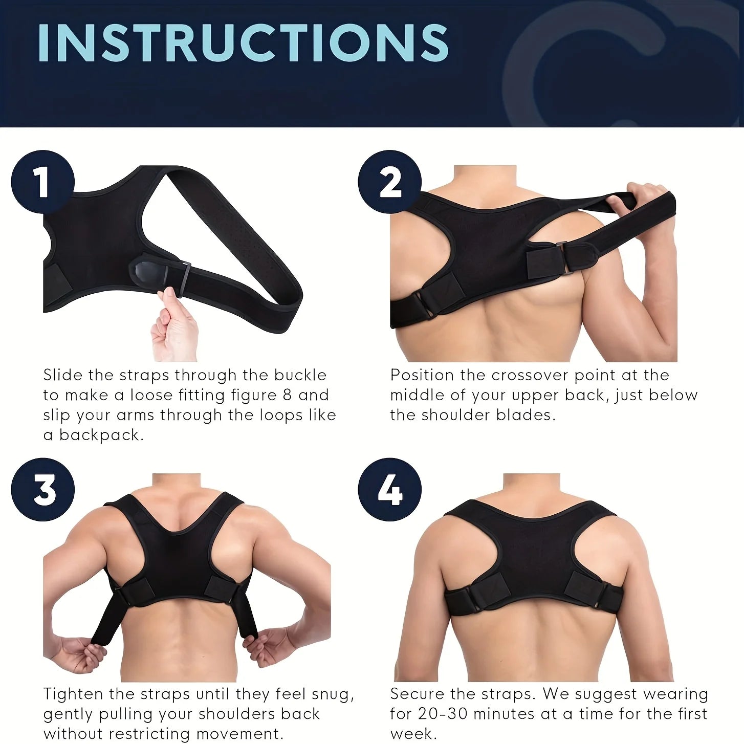 ForgedGains Posture Corrector — Adjustable Back Support Belt