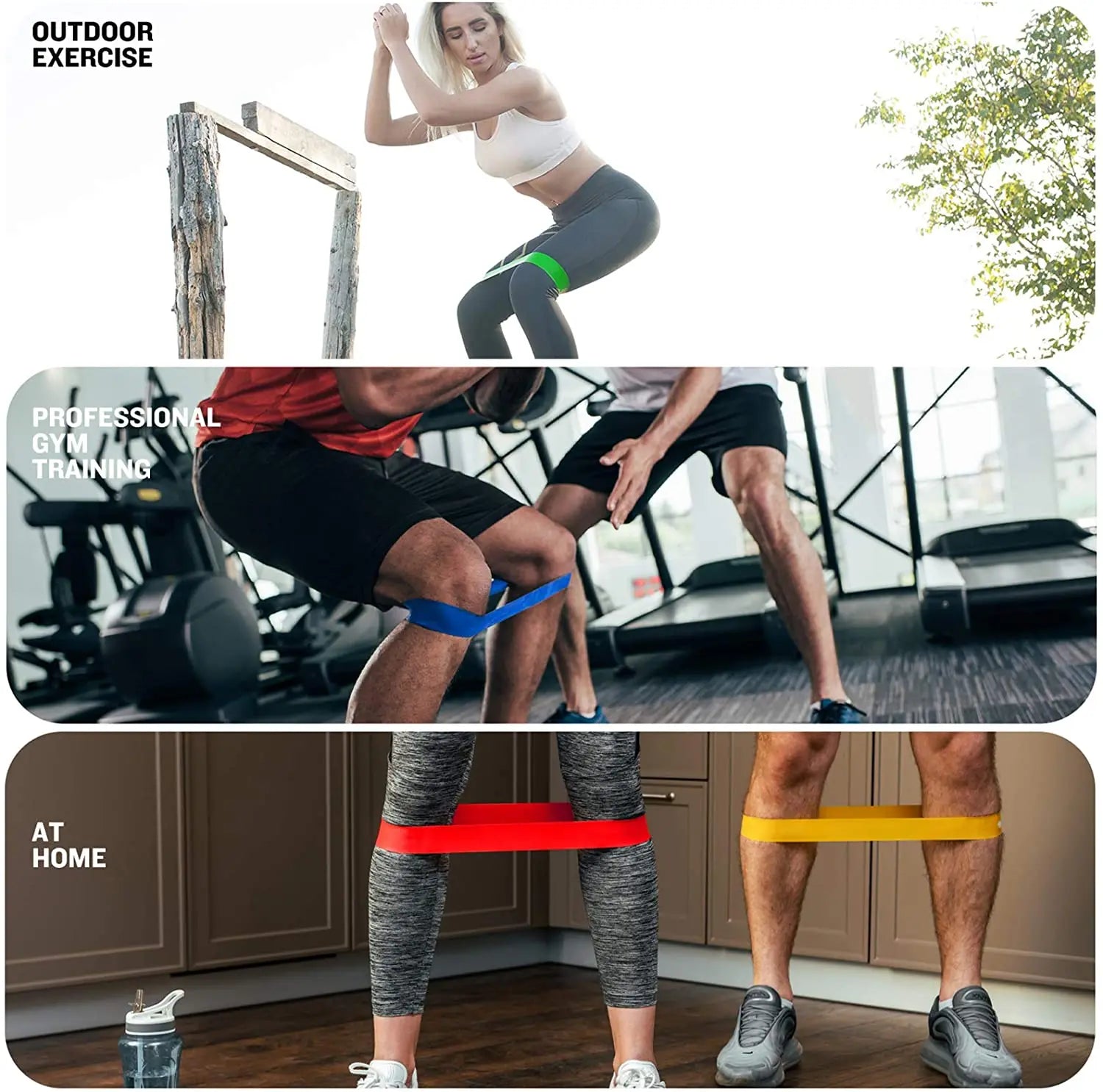 Forged Gains Resistance Bands Set — 5 Levels for Home & Gym Training