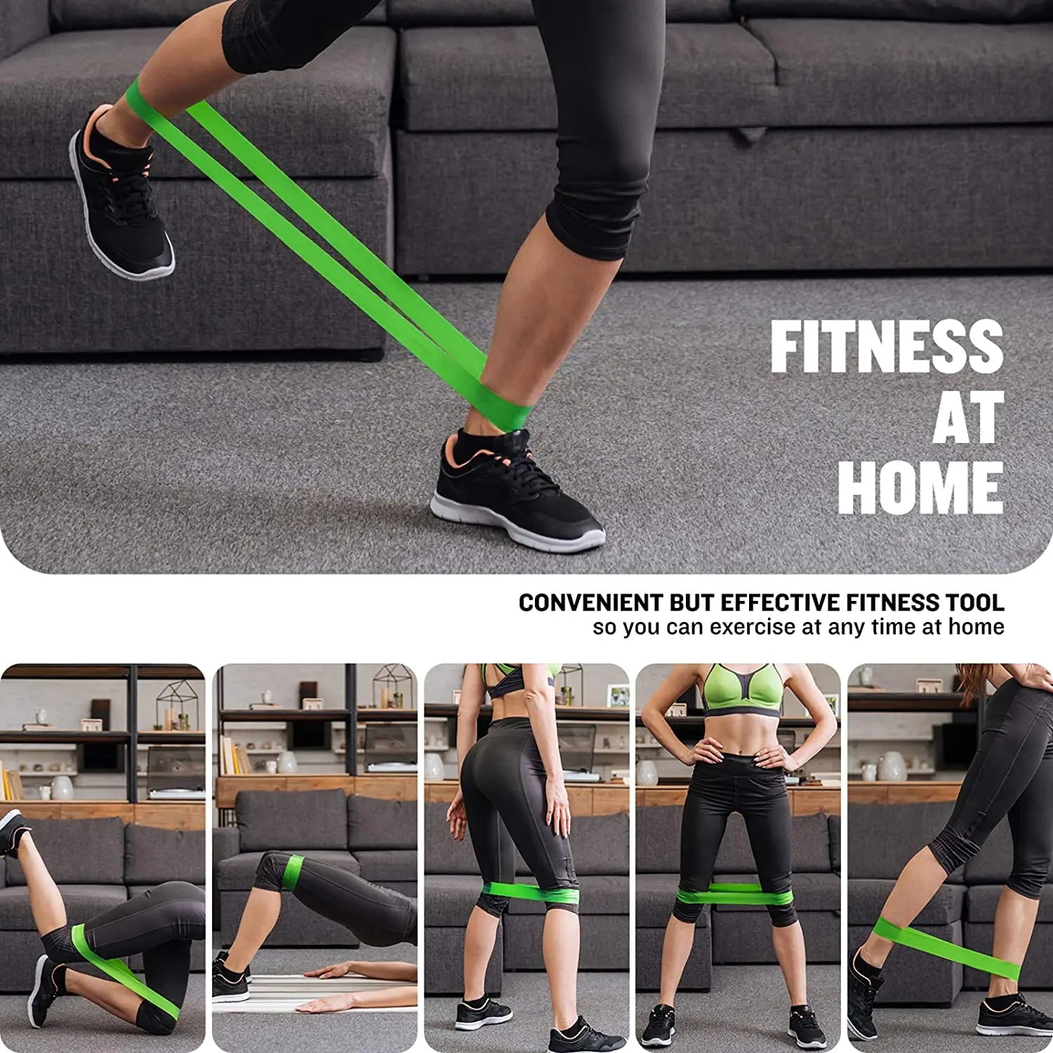 Forged Gains Resistance Bands Set — 5 Levels for Home & Gym Training