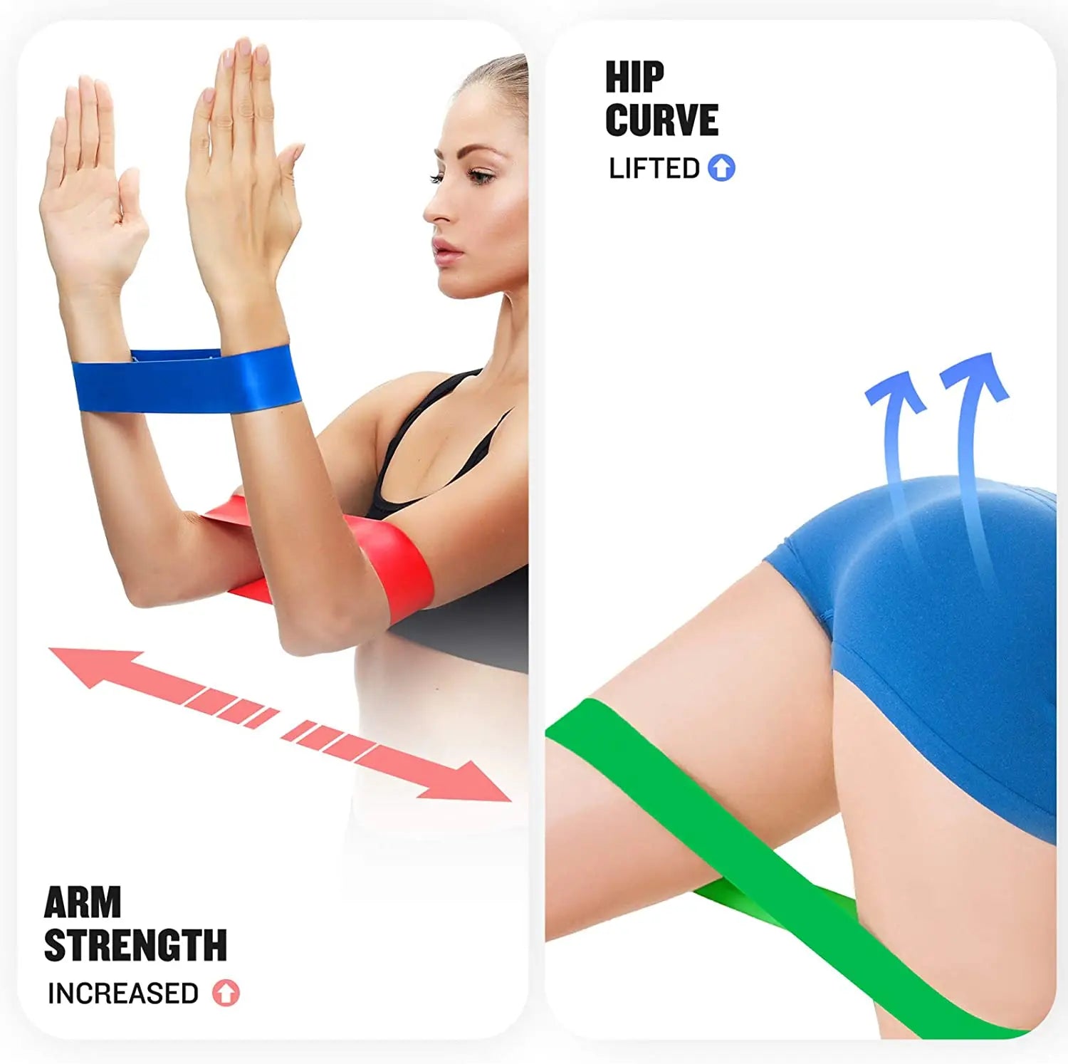 Forged Gains Resistance Bands Set — 5 Levels for Home & Gym Training