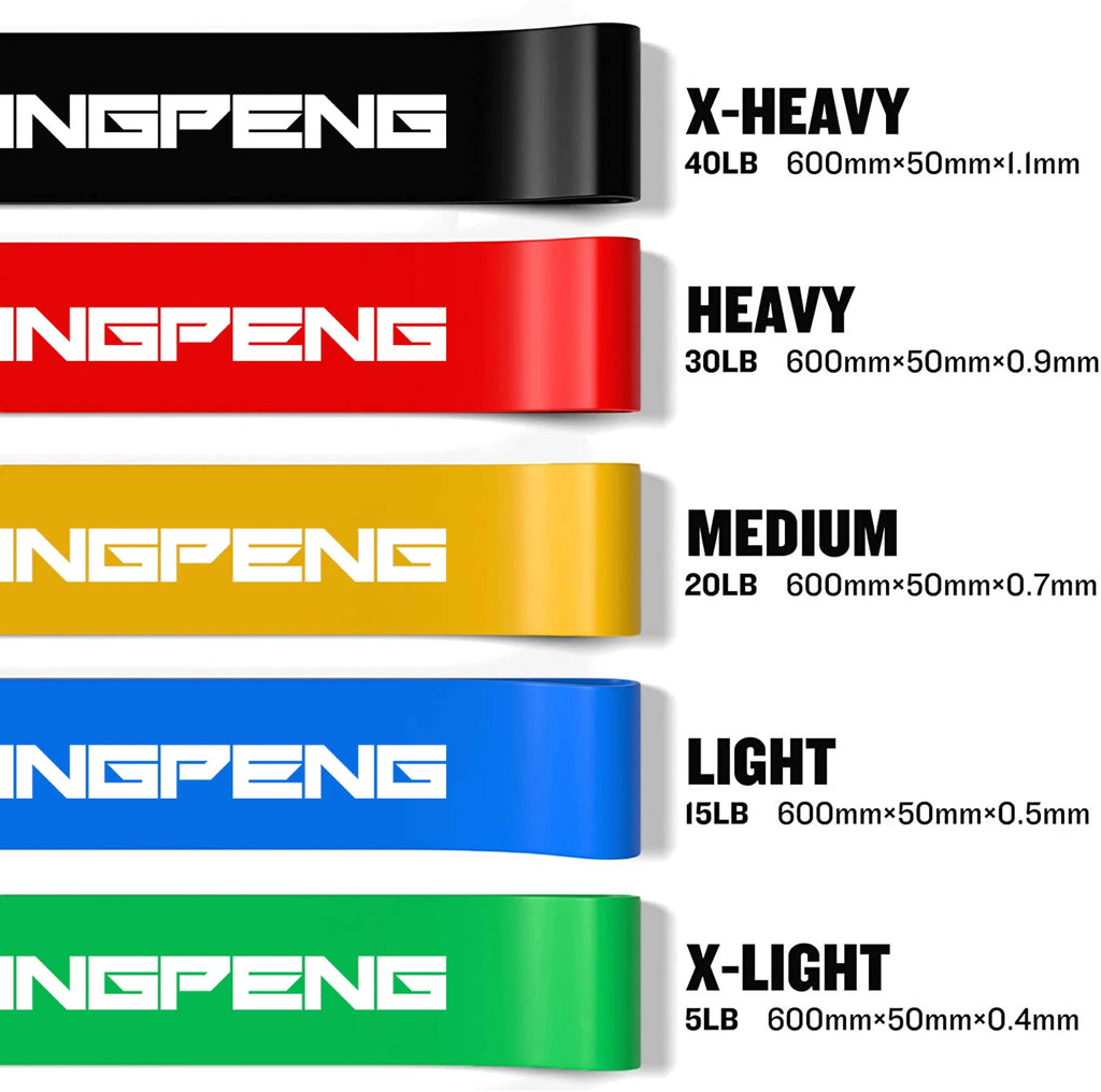 Forged Gains Resistance Bands Set — 5 Levels for Home & Gym Training