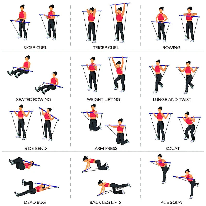 Forged Pilates Bar — Full-Body Sculpt Kit